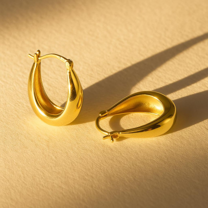 Sterling Silver Teardrop Earrings (2PCS)