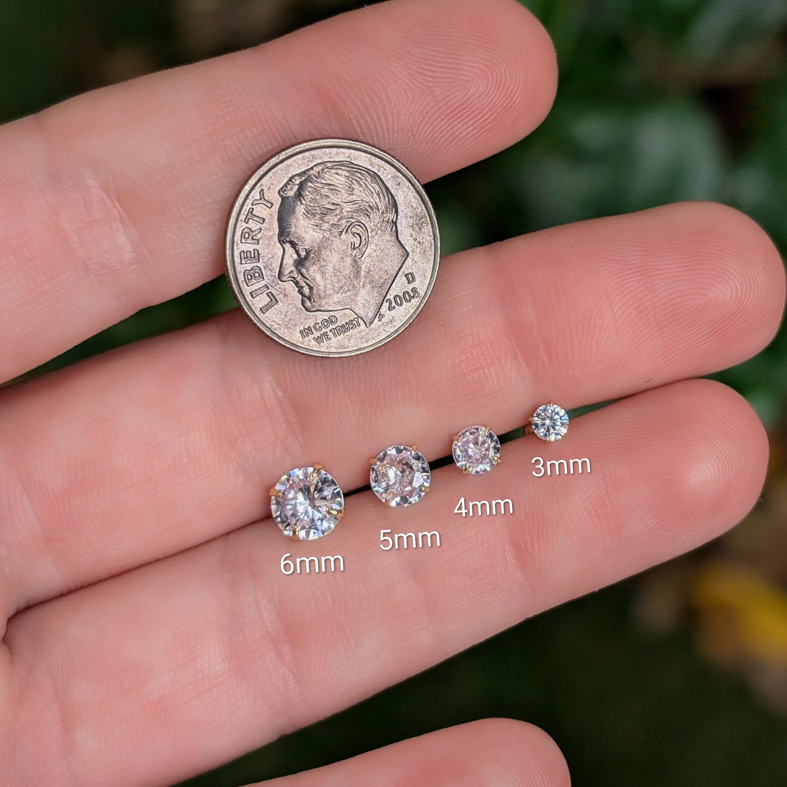 Classic Moissanite Stud Earring