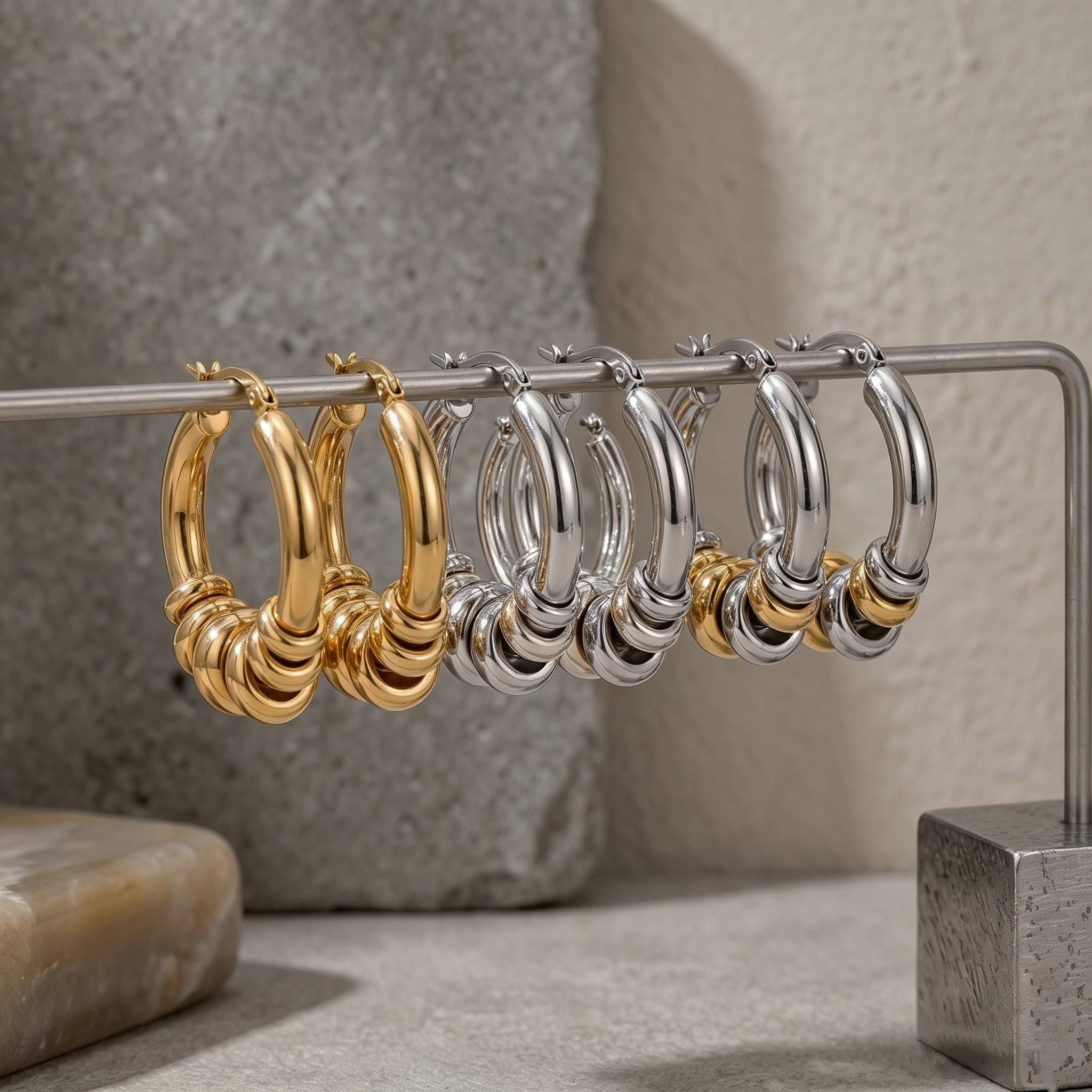 Chunky Hoop Earrings — Vintage Energy for Every Look