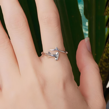 Sterling Silver Hammerhead Shark Ring