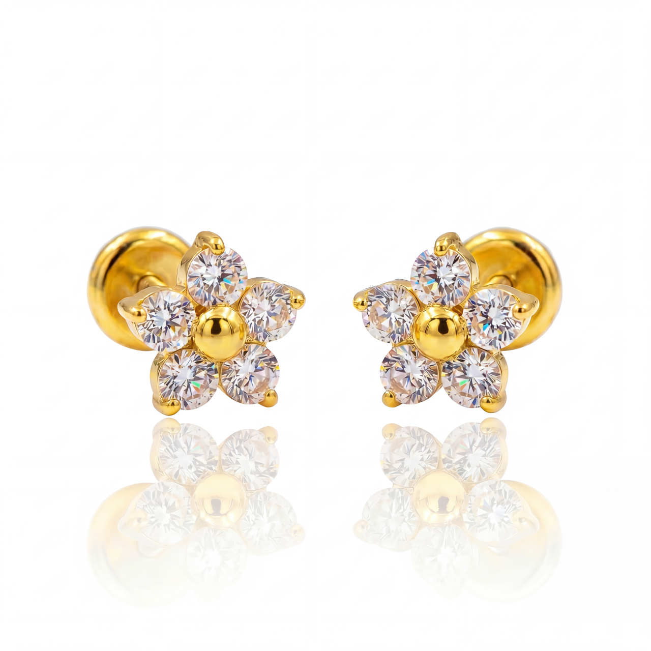 Mini Flower Labret Stud (2 PCS)