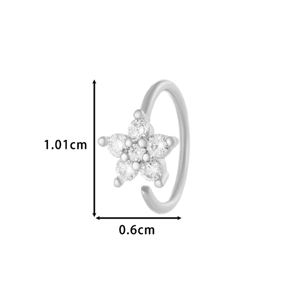 Flower Spark Nose Hoop