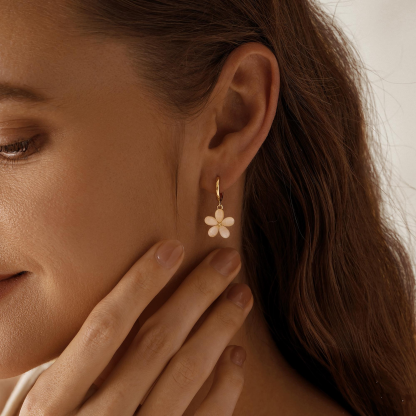 Simple Floral Earrings (2 PCS)