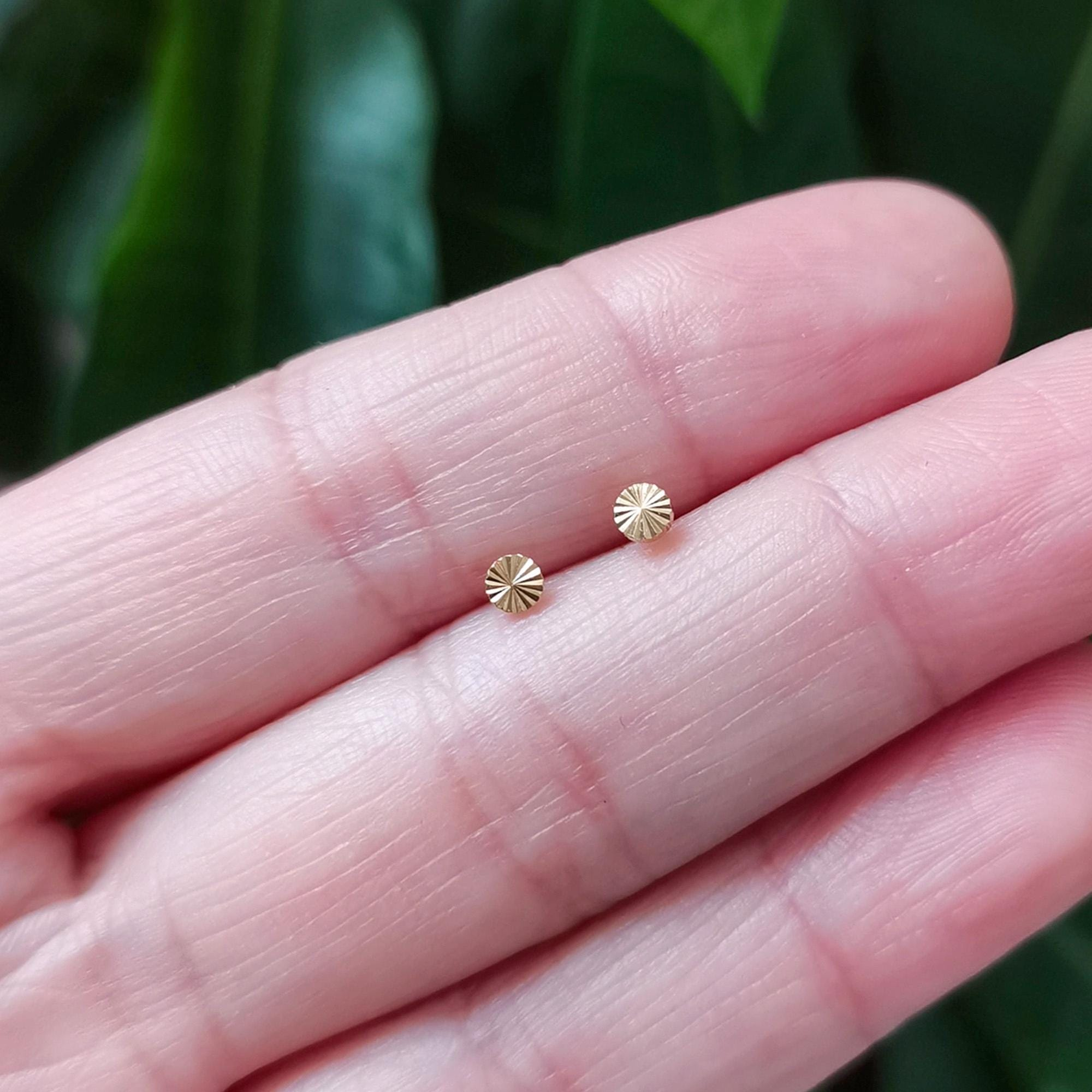 Whorl Disc Push Pin Labret Stud(2 PCS)