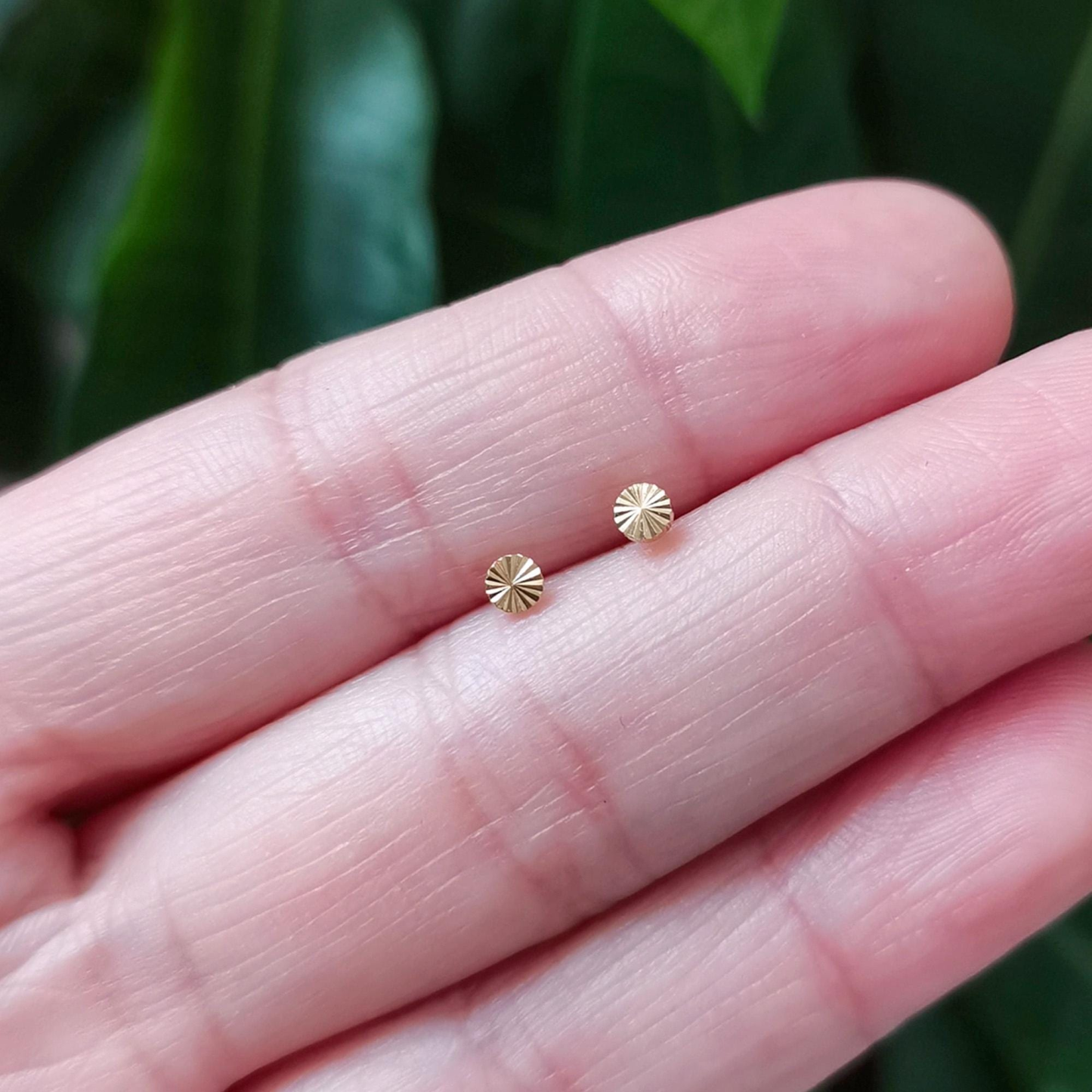 Whorl Disc Push Pin Labret Stud(2 PCS)