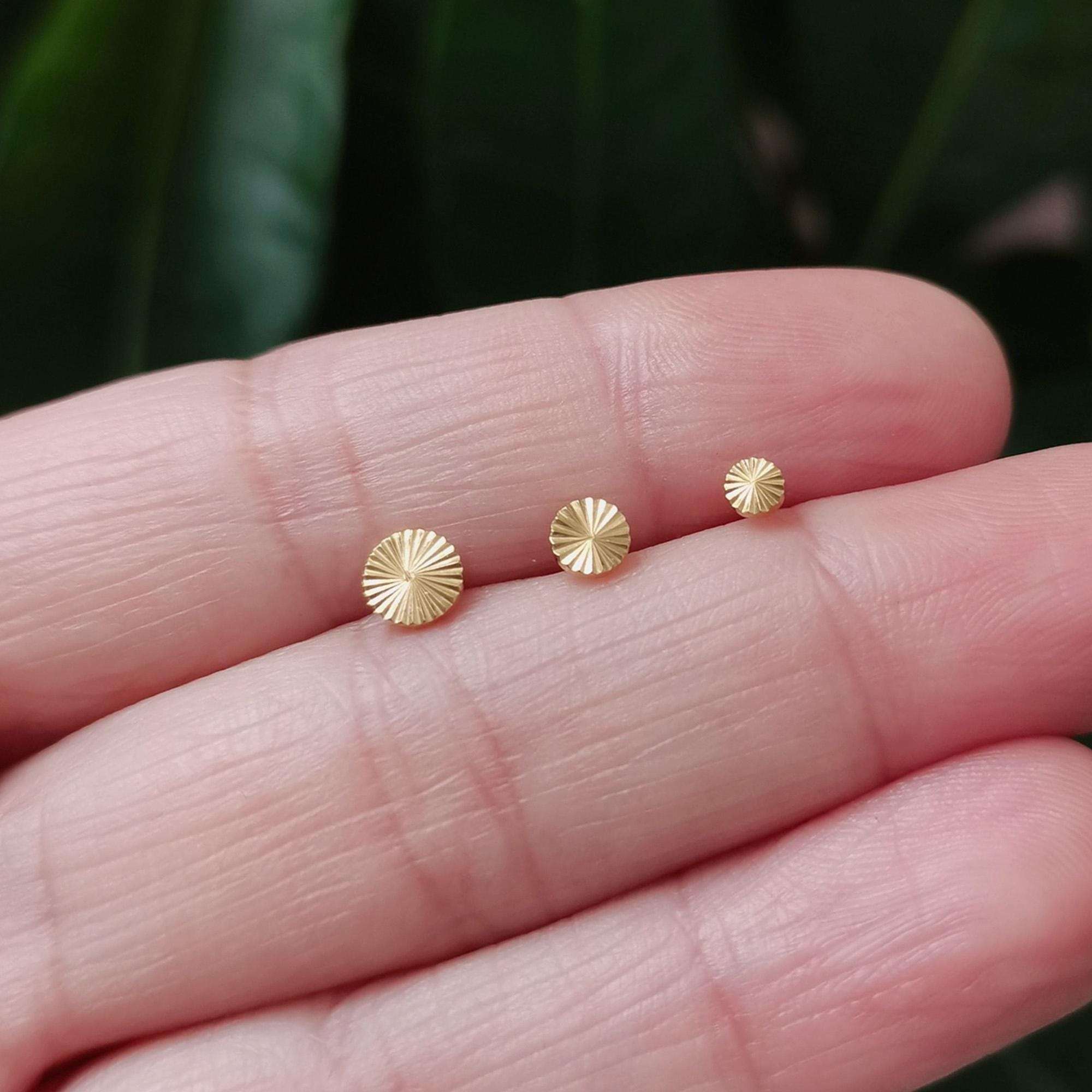 Whorl Disc Push Pin Labret Stud(2 PCS)