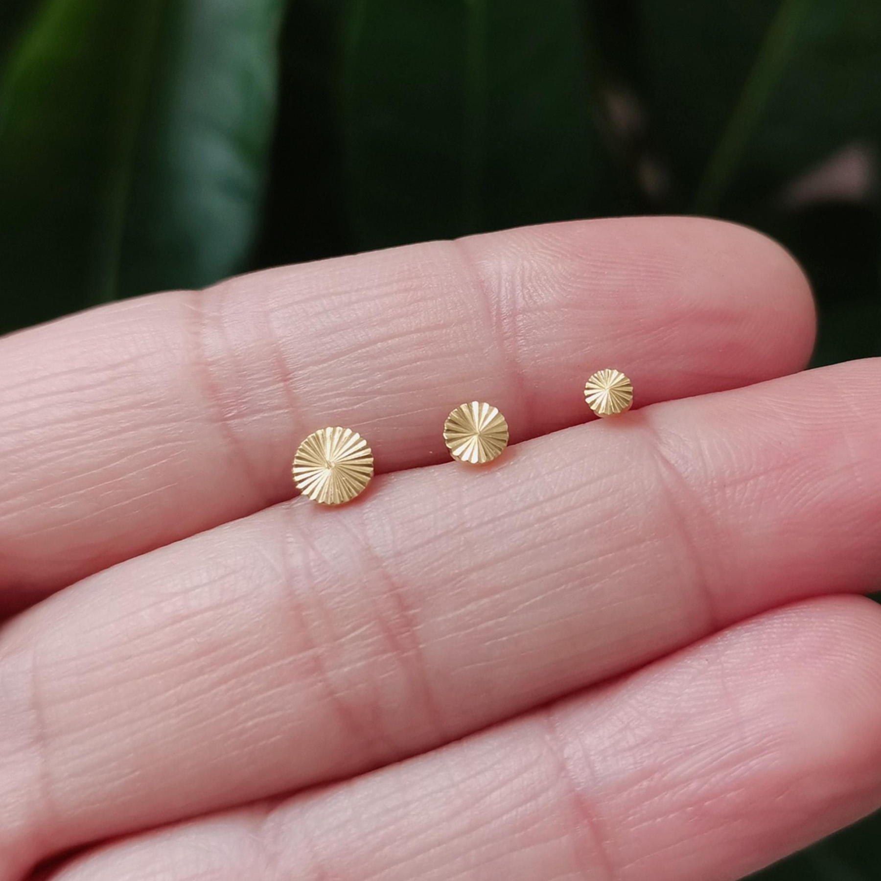 Whorl Disc Push Pin Labret Stud(2 PCS)