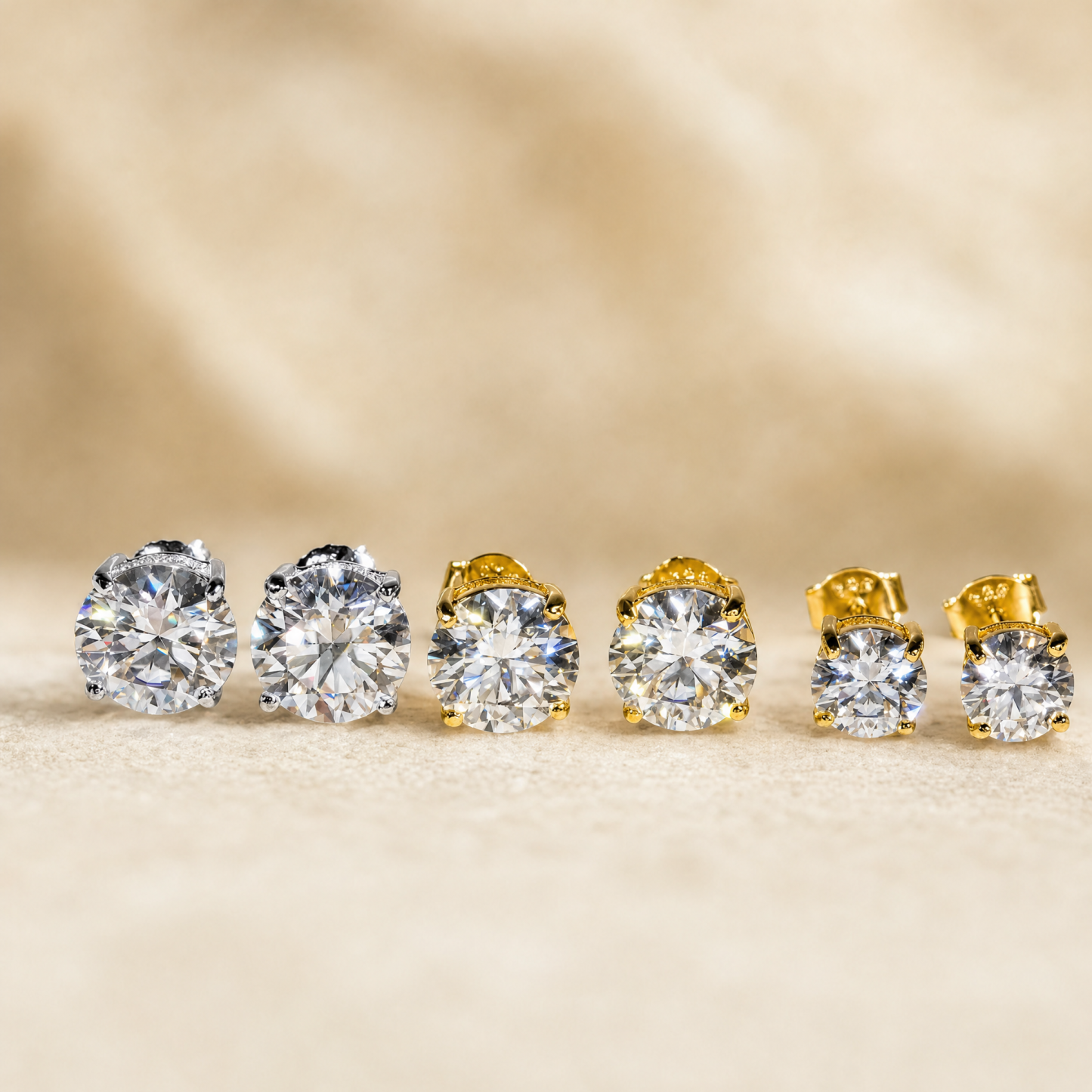 Classic Moissanite Stud Earring