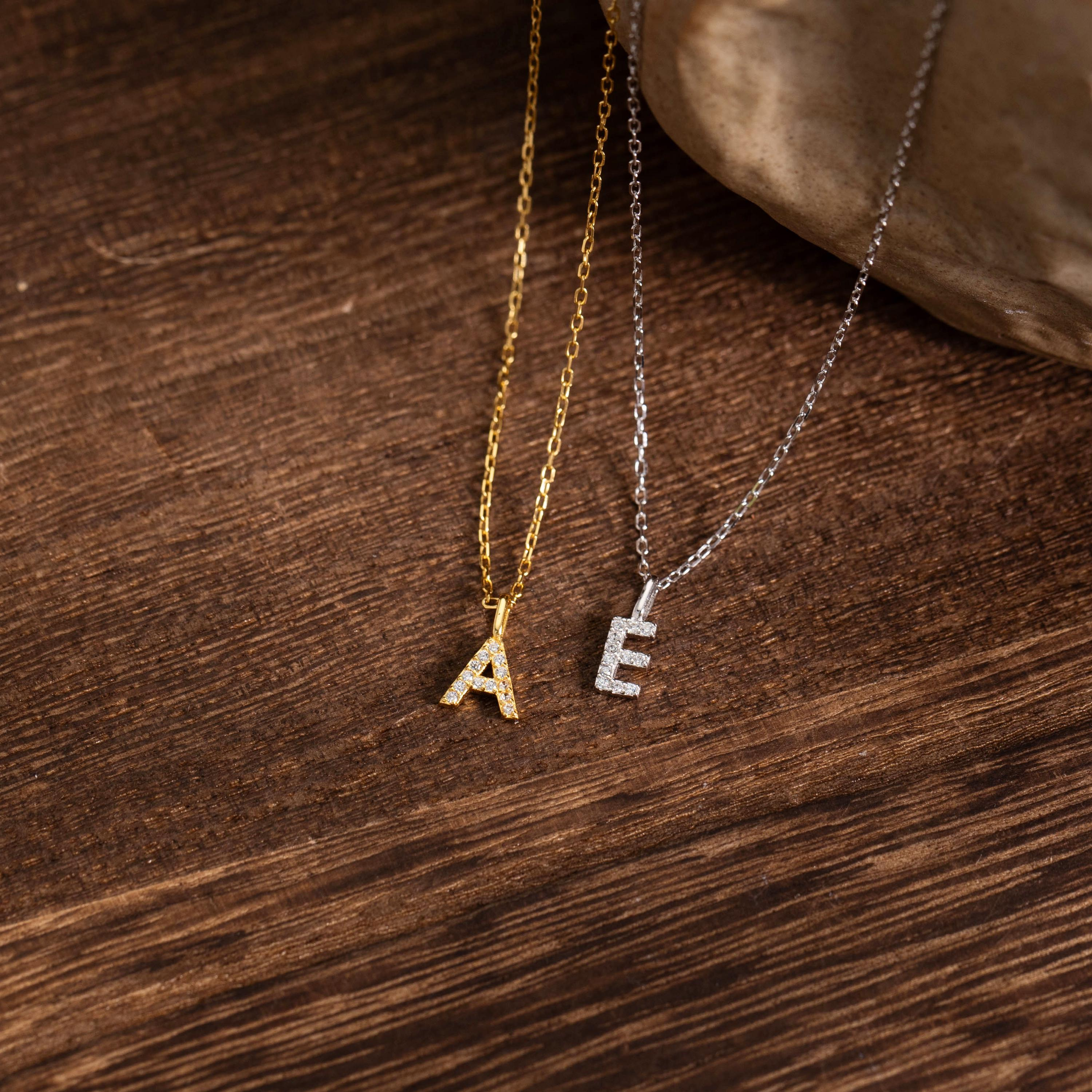 Minimalist Diamond Initial Necklace – A Little Sparkle, A Lot of Meaning