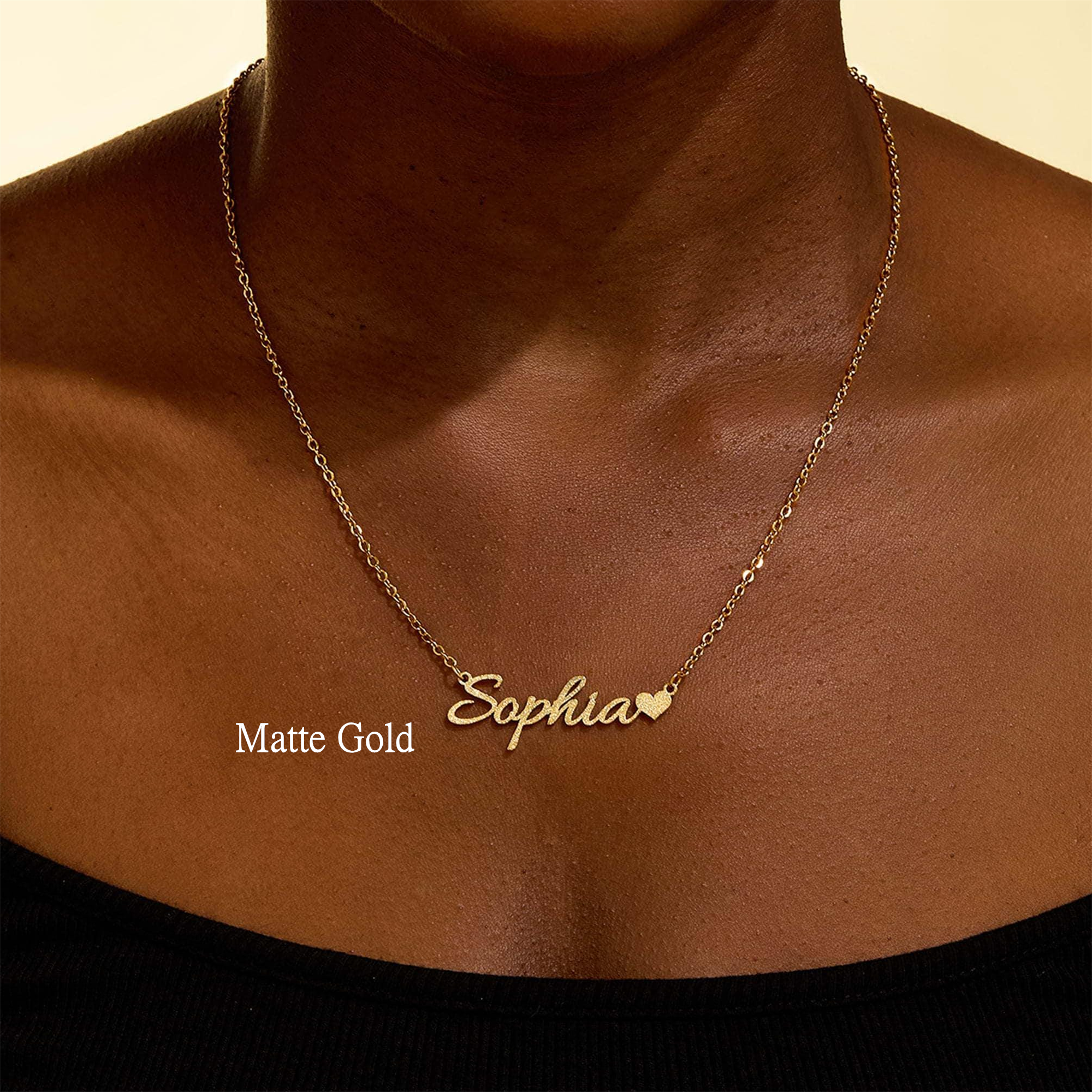 Personalized Heart Name Necklace