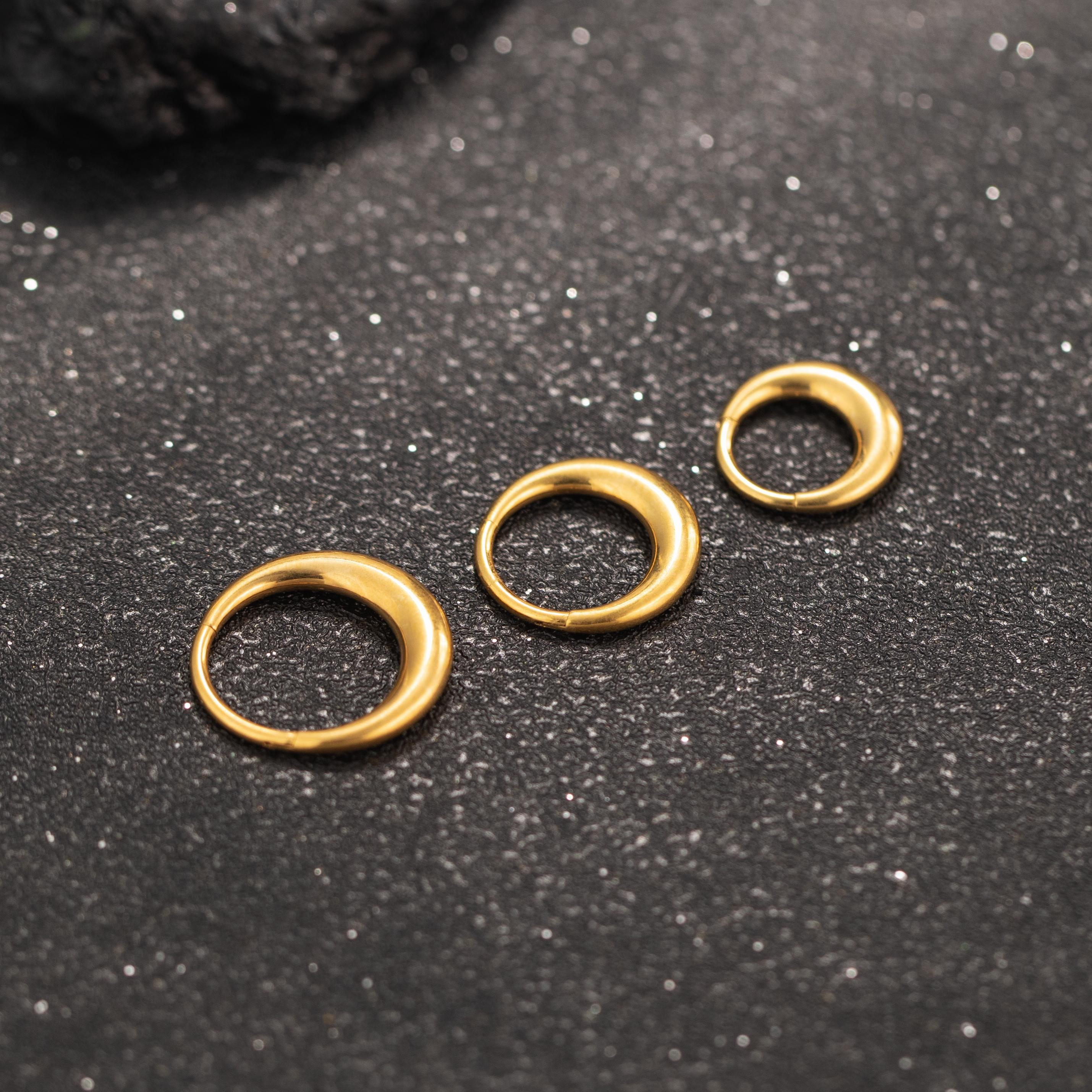 Chunky Seamless Hinged Hoop Earring