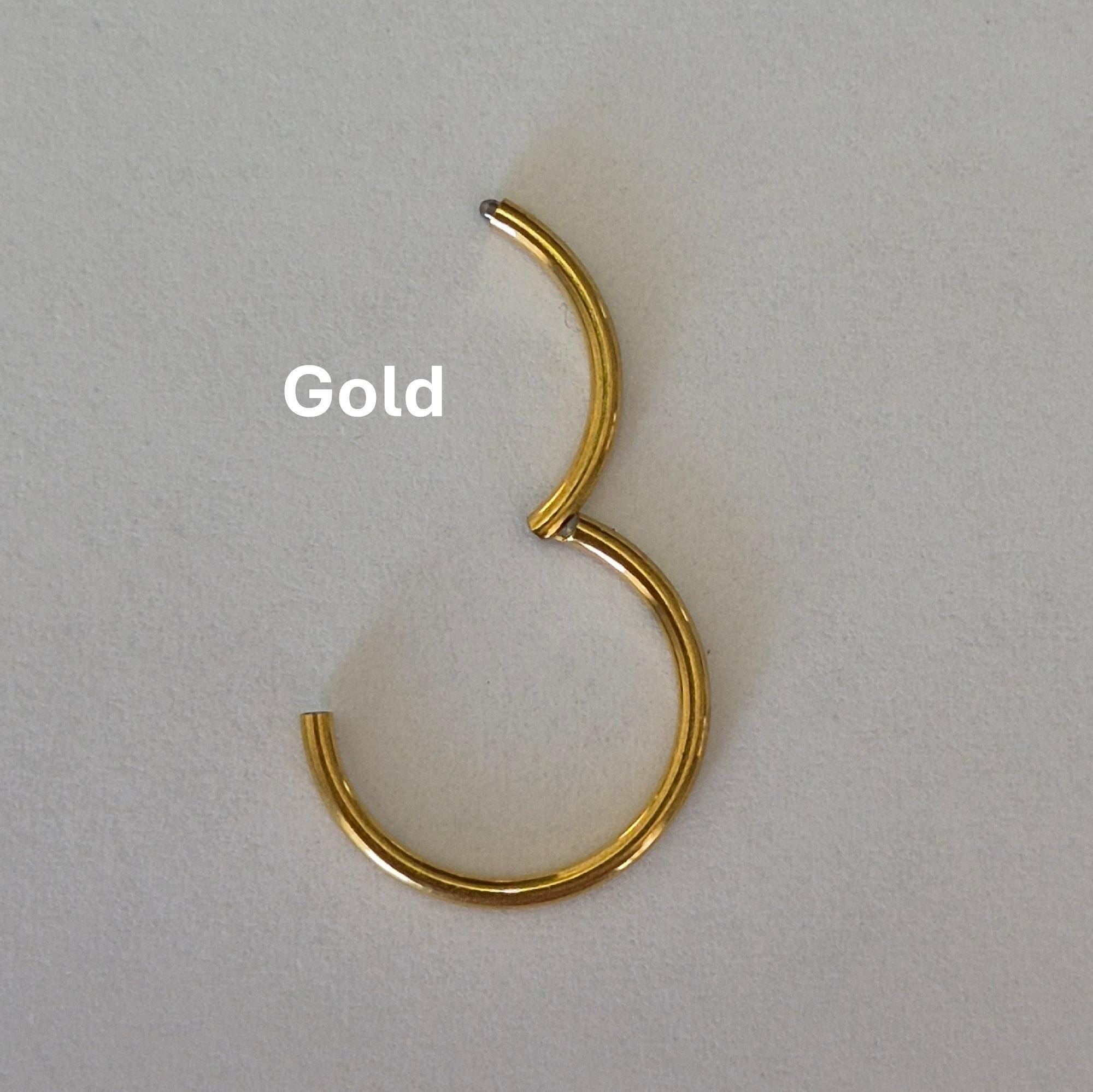 Hinged Clicker Nose Ring Earrings — Fine Lines, Endless Styling
