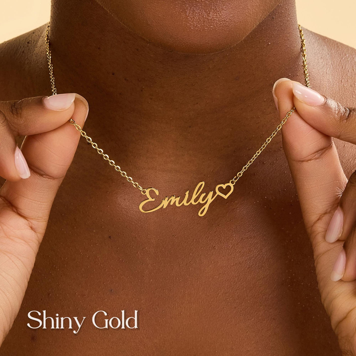 Personalized Heart Name Necklace