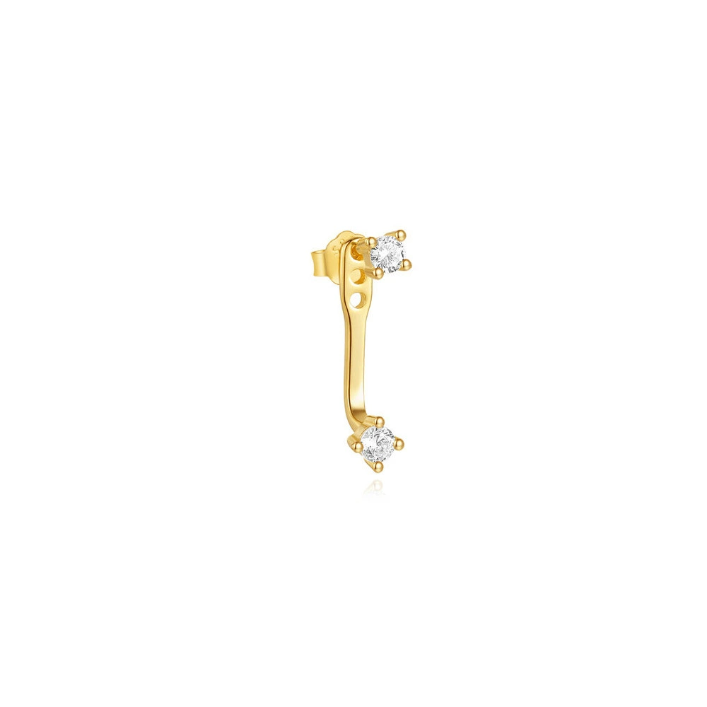 Convertible Double CZ Earring — Two Sparks, Endless Styling