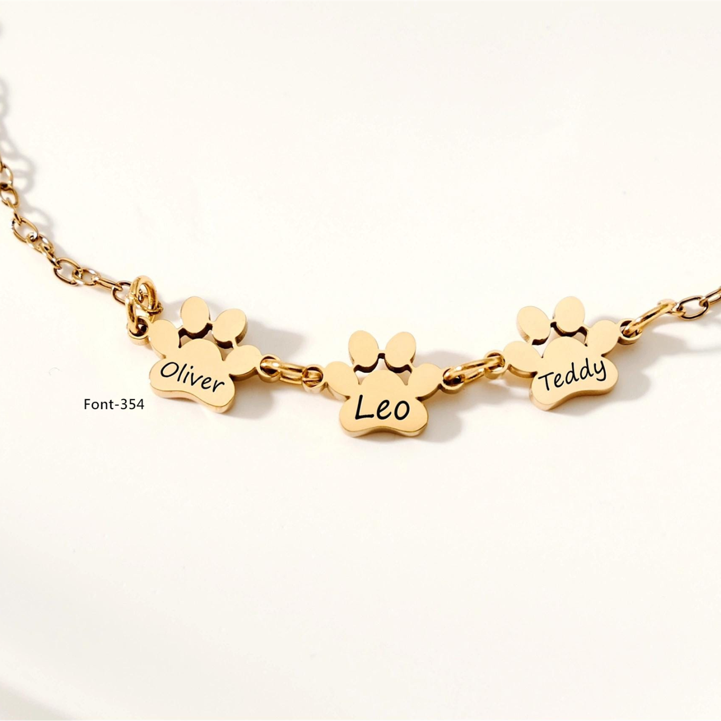 Personalized Paw Print Bracelet