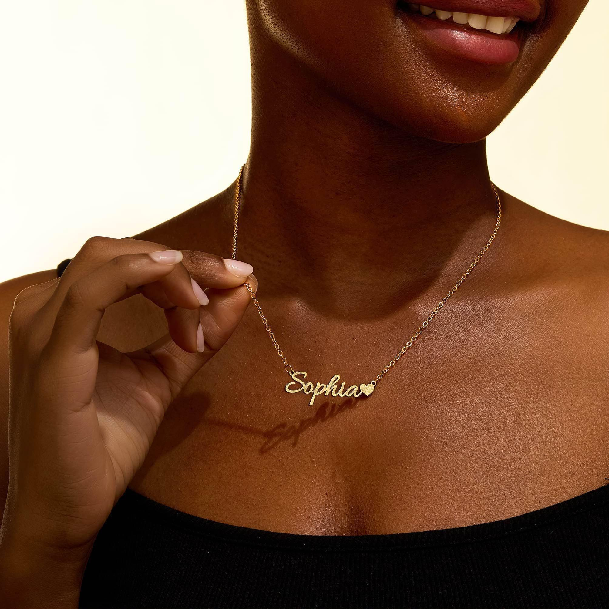 Personalized Heart Name Necklace