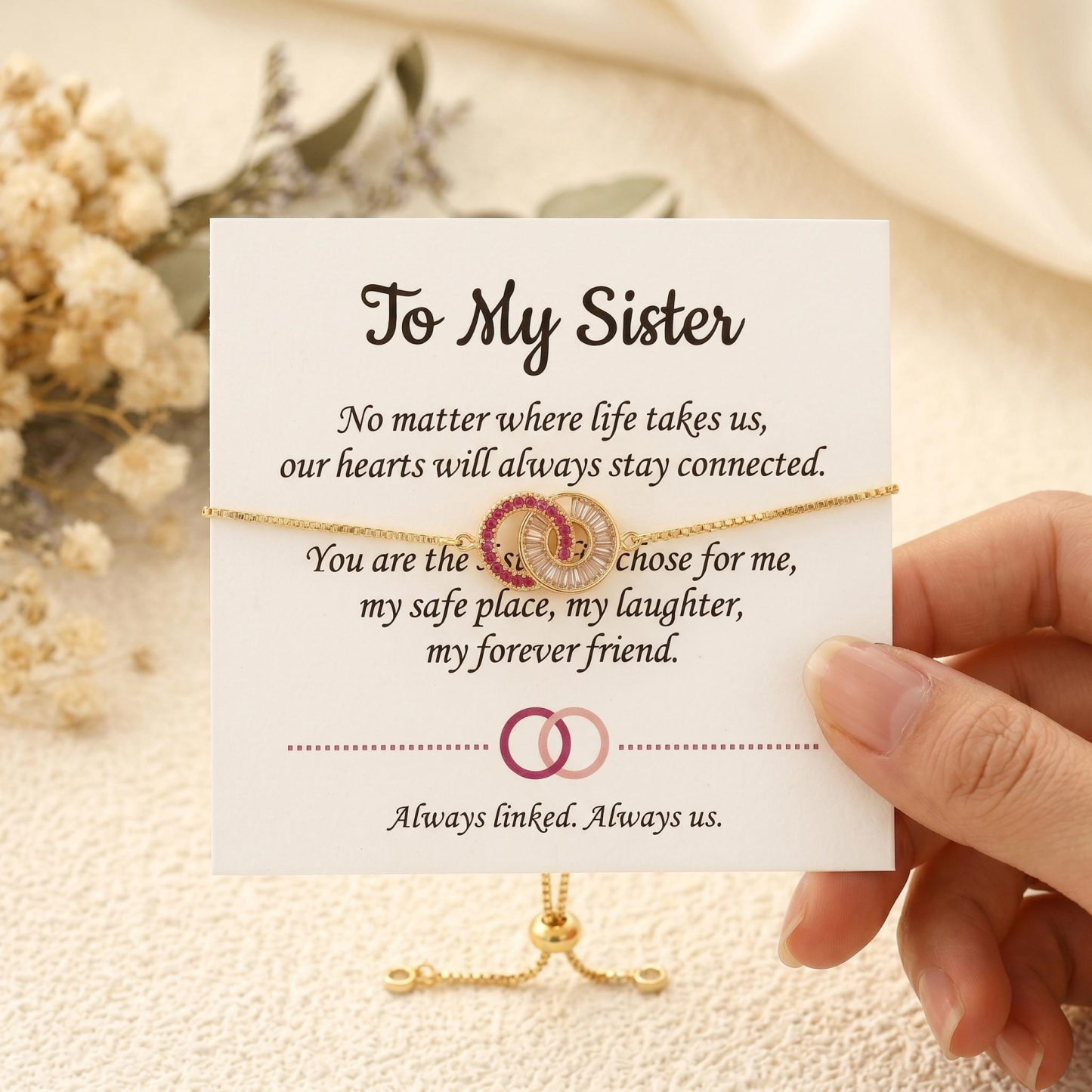 Sister Birthstone Bracelet — Forever Linked