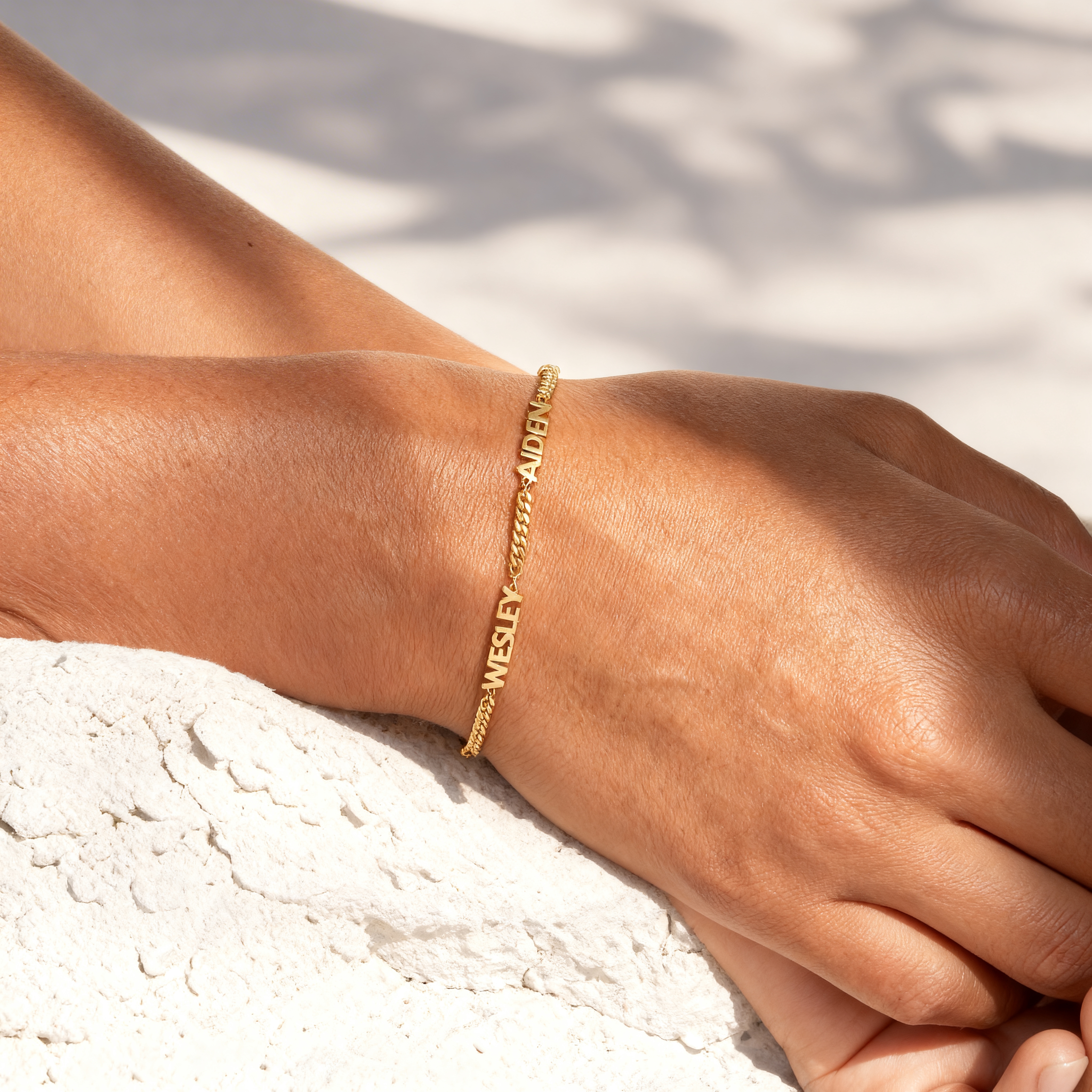 Cuban Link Name Bracelet 