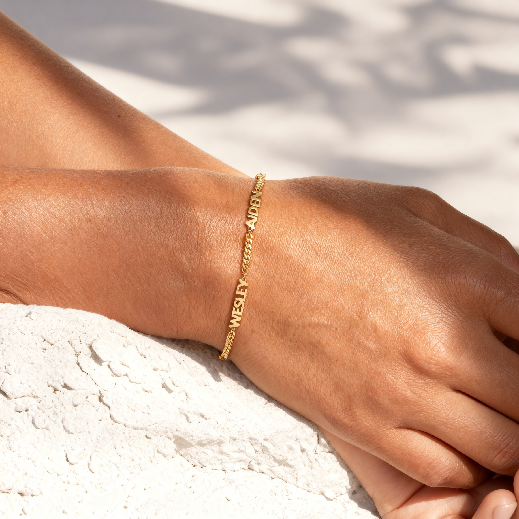 Cuban Link Name Bracelet 