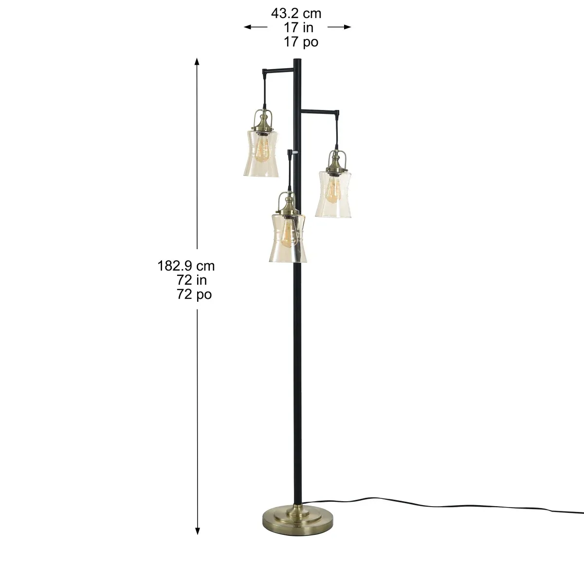 Arden 3-light Floor Lamp