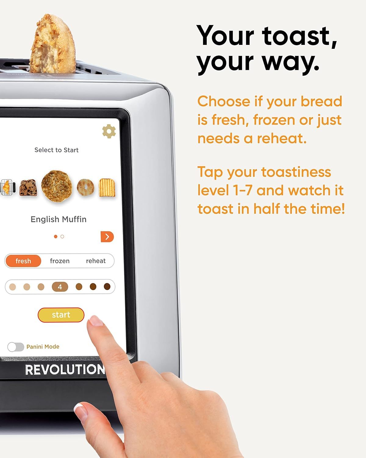 Revothtlution R180S High-Speed Touchscreen Toaster