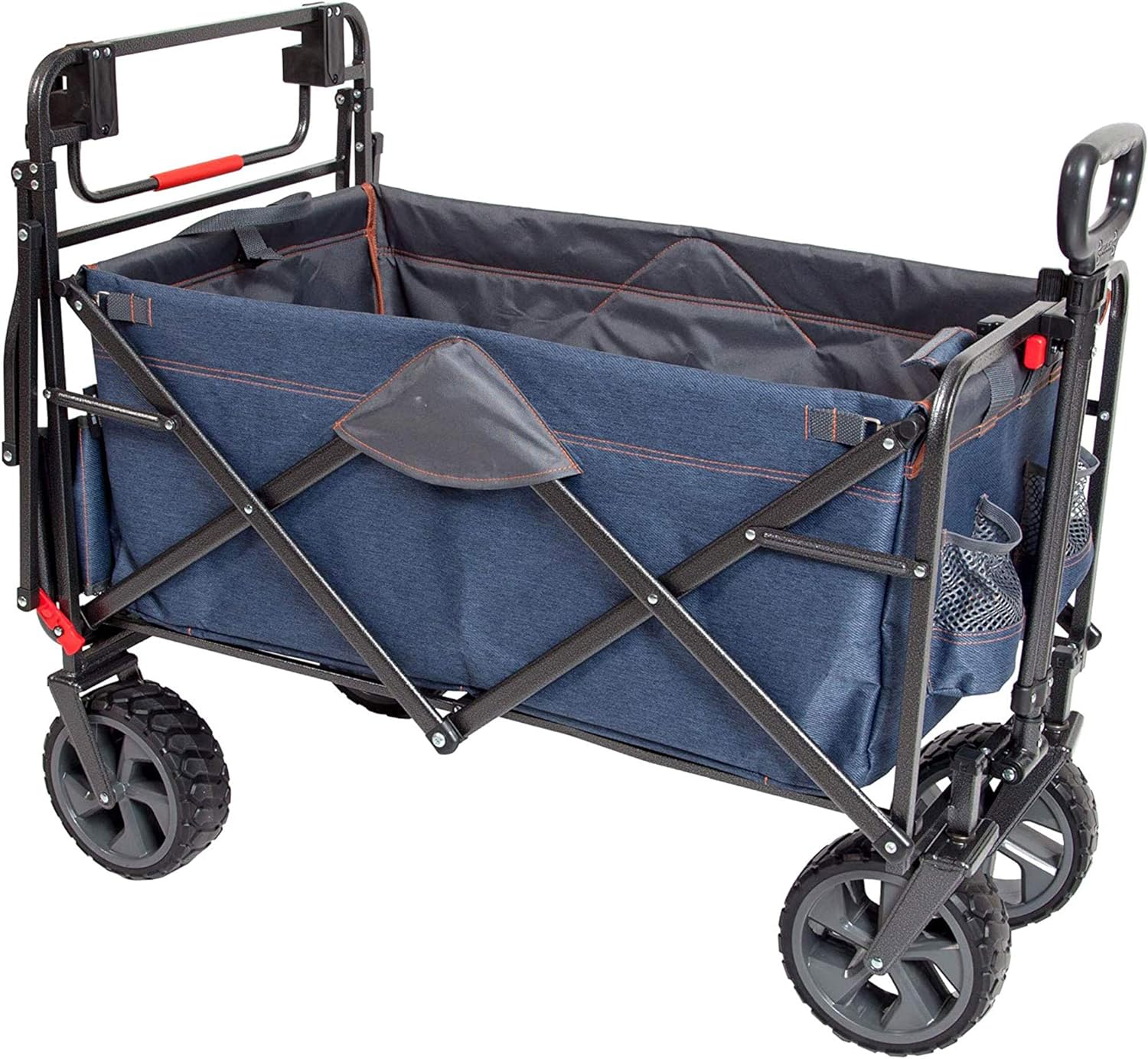 Mathtc Sports Deluxe Push Pull Folding Wagon with Brakes
