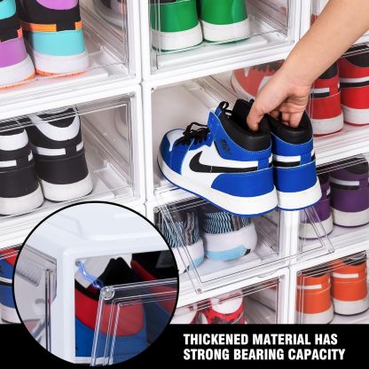Clear Acrylic Plastic Shoe Boxes Stackable
