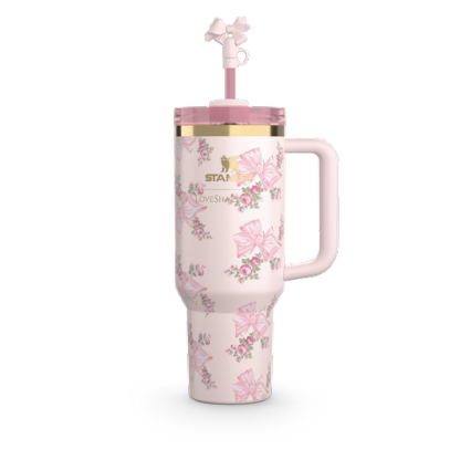 Stathtnley x LovthteShackthtFancy 40oz Steel H2.0 FlowState Quencher Tumbler