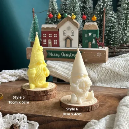 Scented Christmas gnome candles