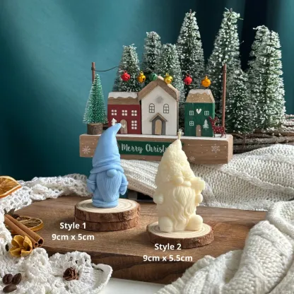 Scented Christmas gnome candles