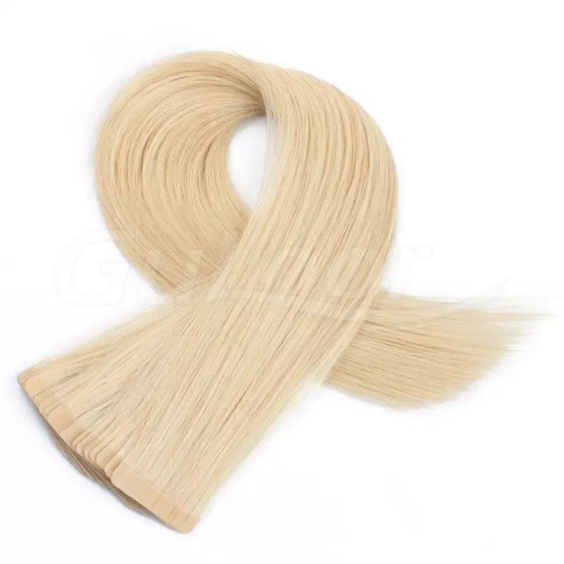 Tape In Hair Extensions Wholesales 100% human Hair Extensions #613 Color