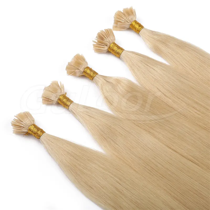 Flat Hair Wholesales 100% human Hair Extensions #613 Color