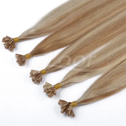 U Tip Hair Wholesales 100% human Hair Extensions #P27/613 Color