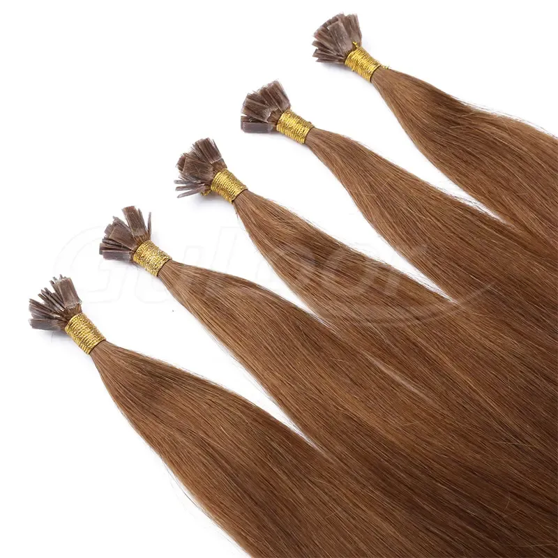 Flat Hair Wholesales 100% human Hair Extensions #8 Color