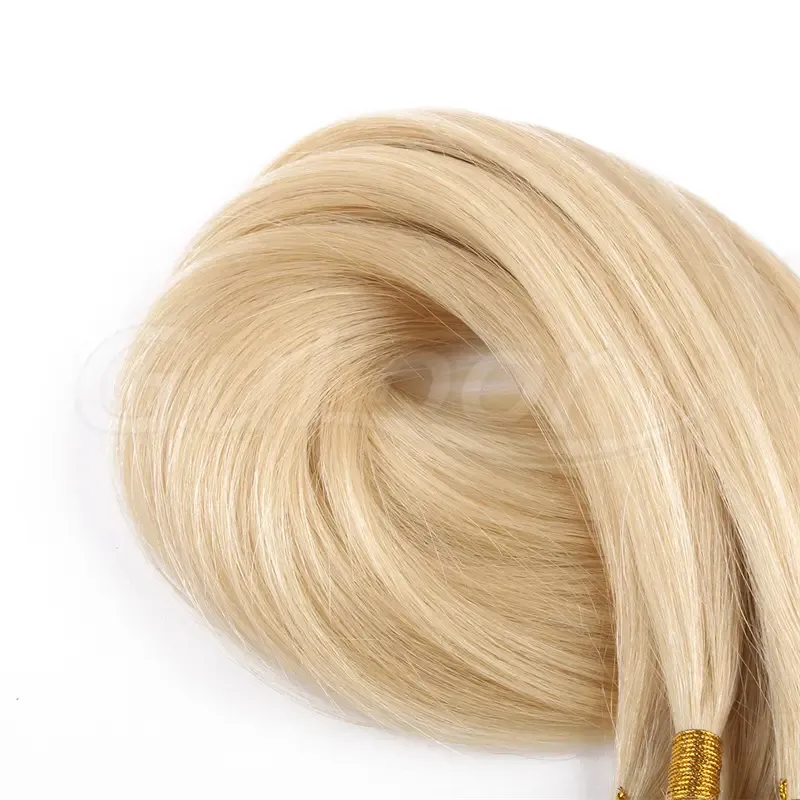 Flat Hair Wholesales 100% human Hair Extensions #613 Color