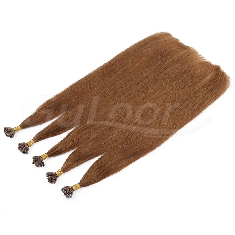 Flat Hair Wholesales 100% human Hair Extensions #8 Color