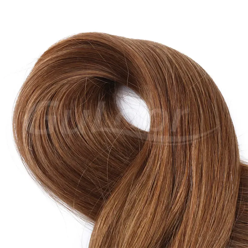 Flat Hair Wholesales 100% human Hair Extensions #8 Color
