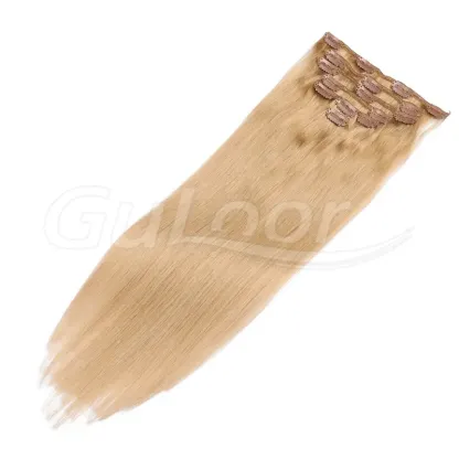 Clips Hair Wholesales 100% human Hair Extensions #16 Color