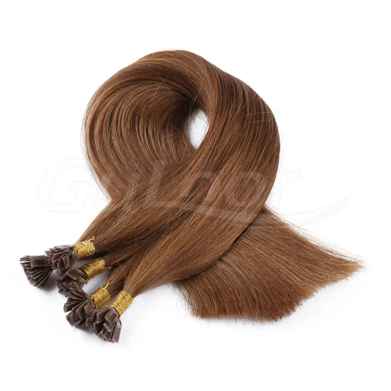 Flat Hair Wholesales 100% human Hair Extensions #8 Color