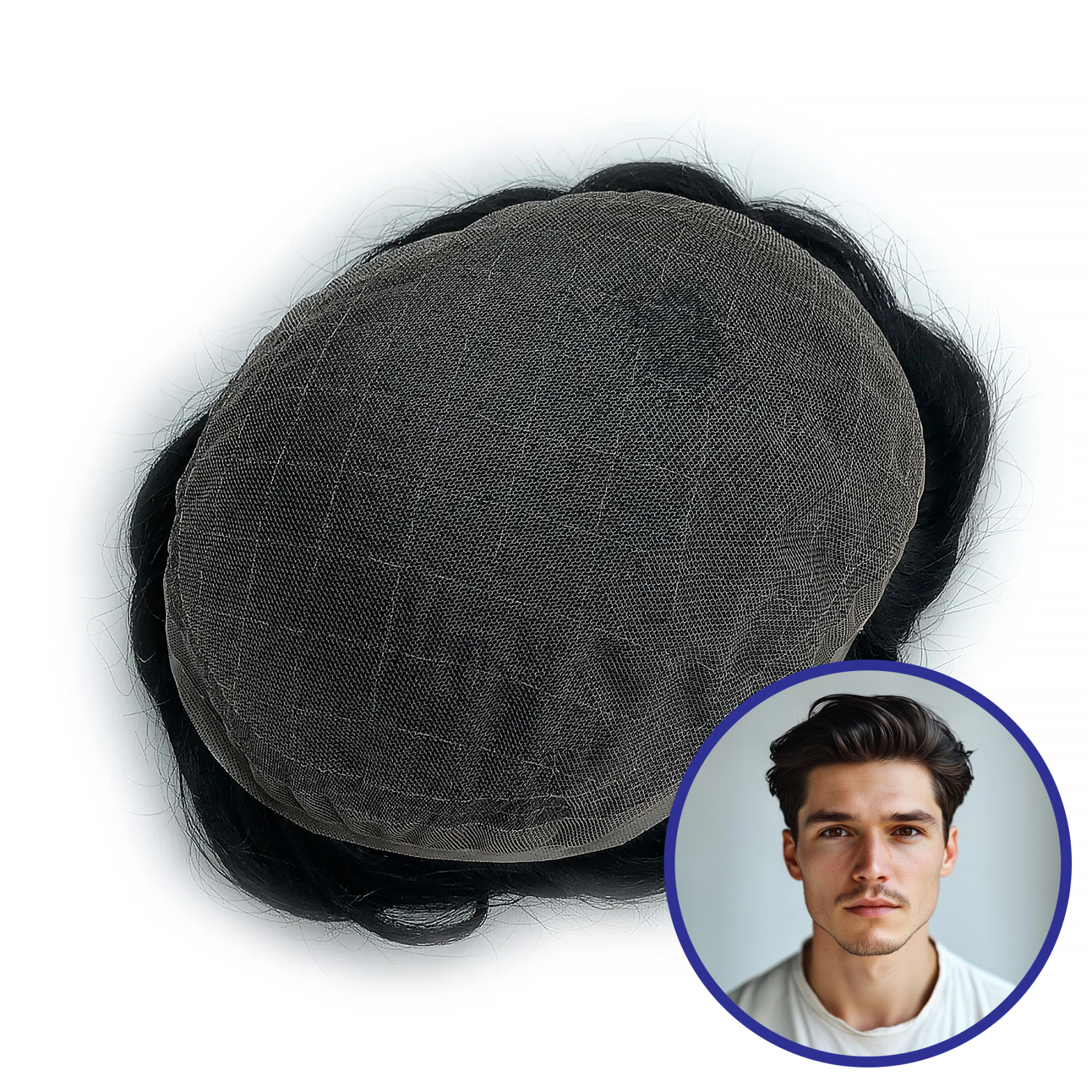 Wholesale Men Toupee In Stock #1 | French Lace Hair System  | Guloor Hair