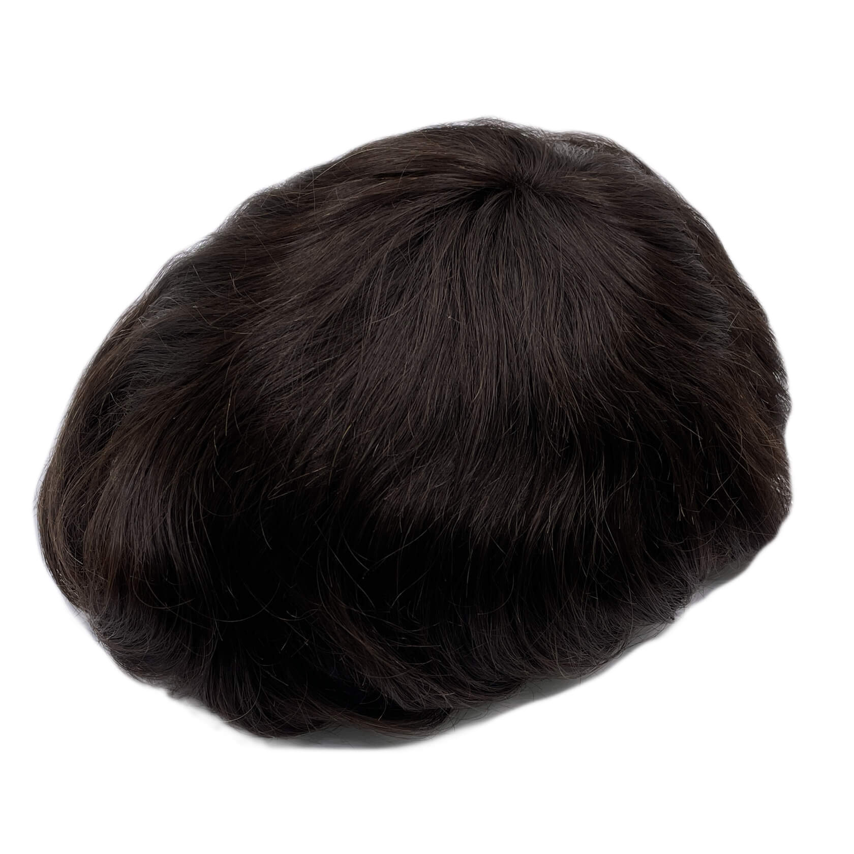 SKIN-Custom Order Human Hair Skin V-loop #1B Men toupee