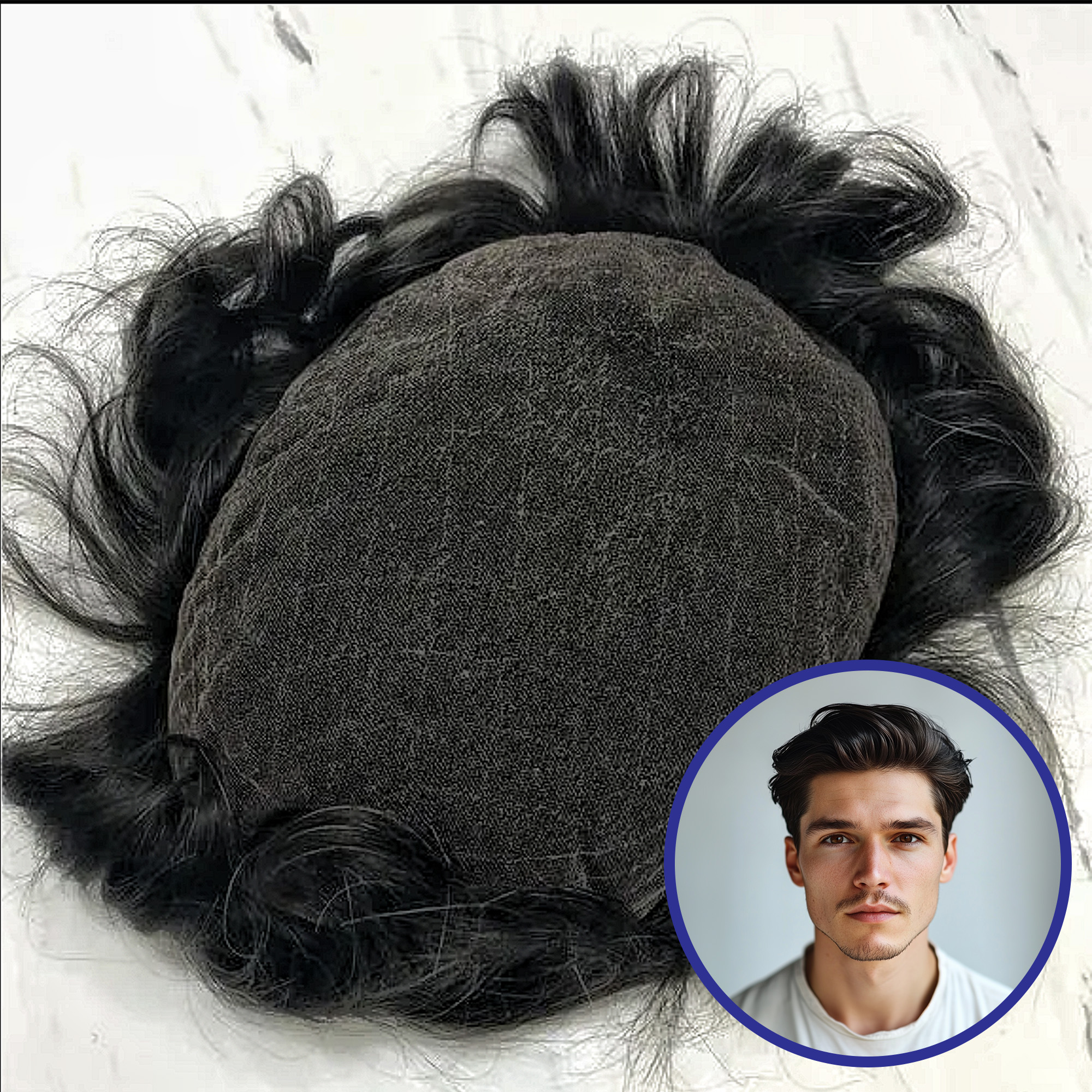 Wholesale Men Toupee #1B10 | Swiss Lace Hair Systems   | Guloor Hair