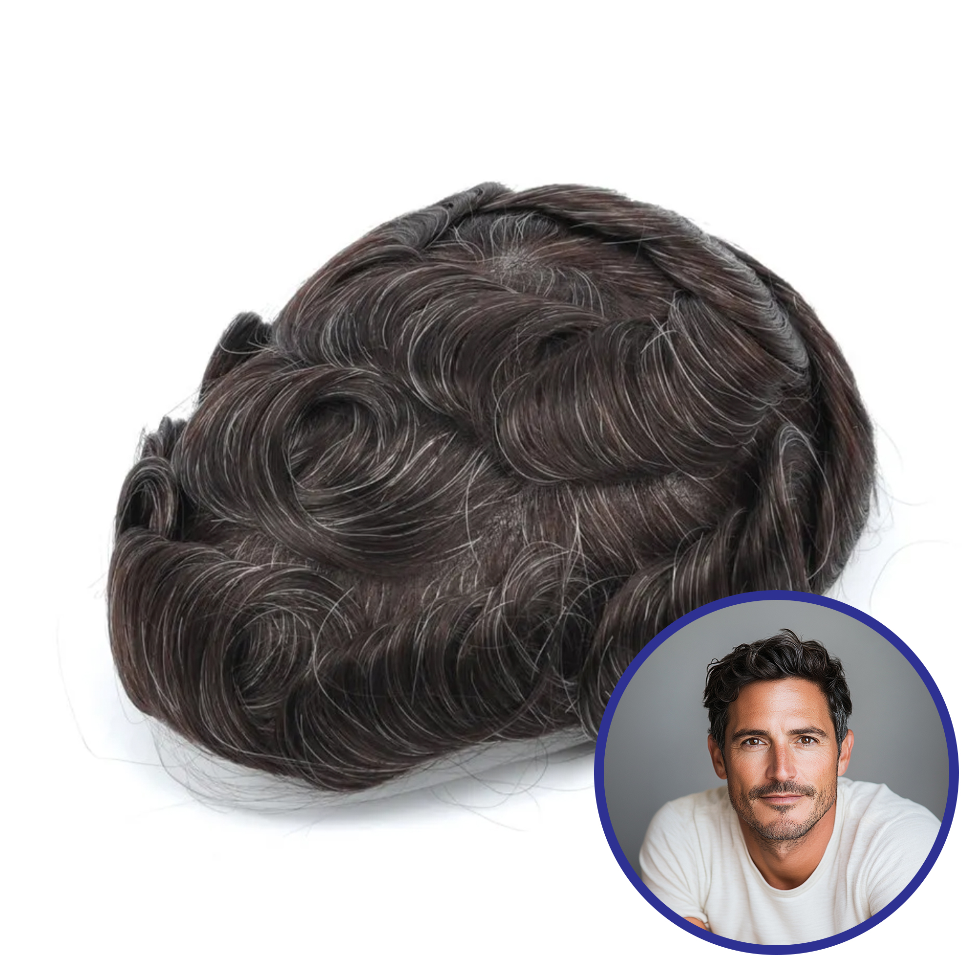 Wholesale Men Toupee #220 | French Lace Hair System  | Guloor Hair