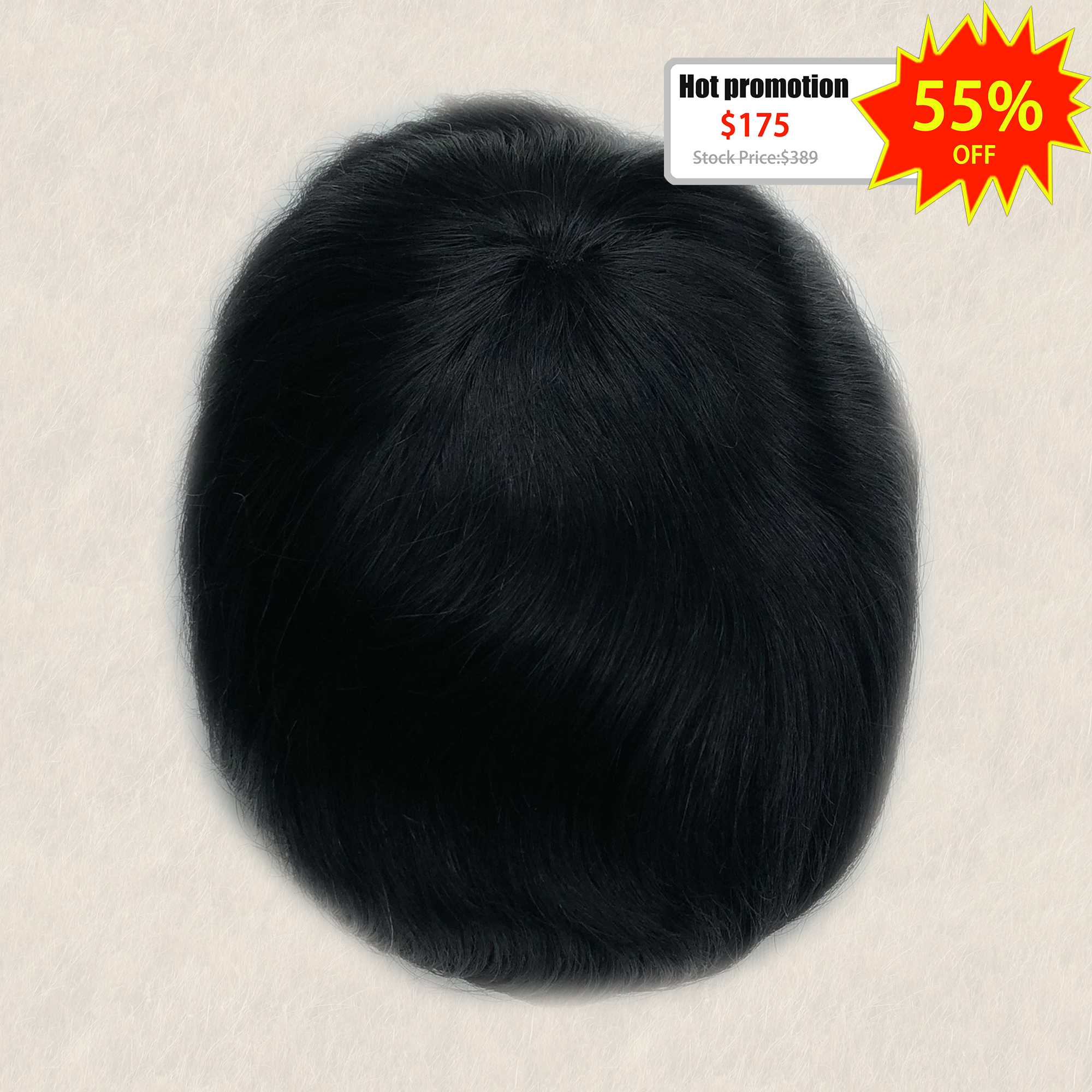 Super Promotion-Q6 Style Men's Hair Replacement System