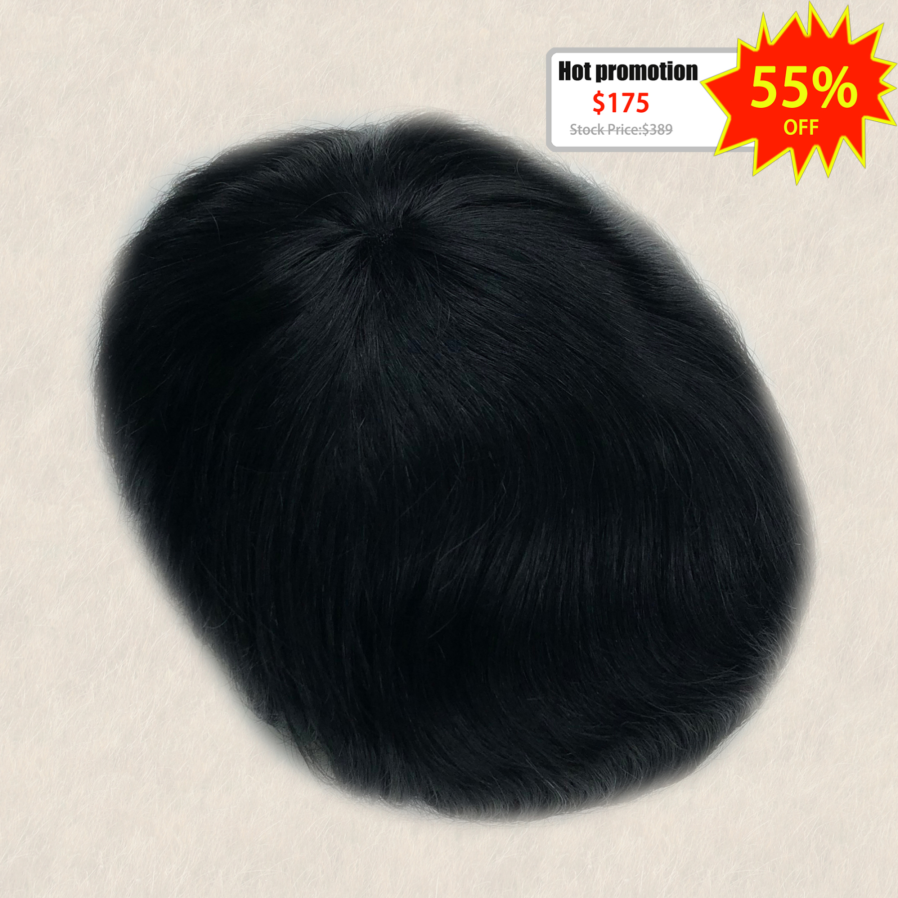 Super Promotion-Q6 Style Men's Hair Replacement System