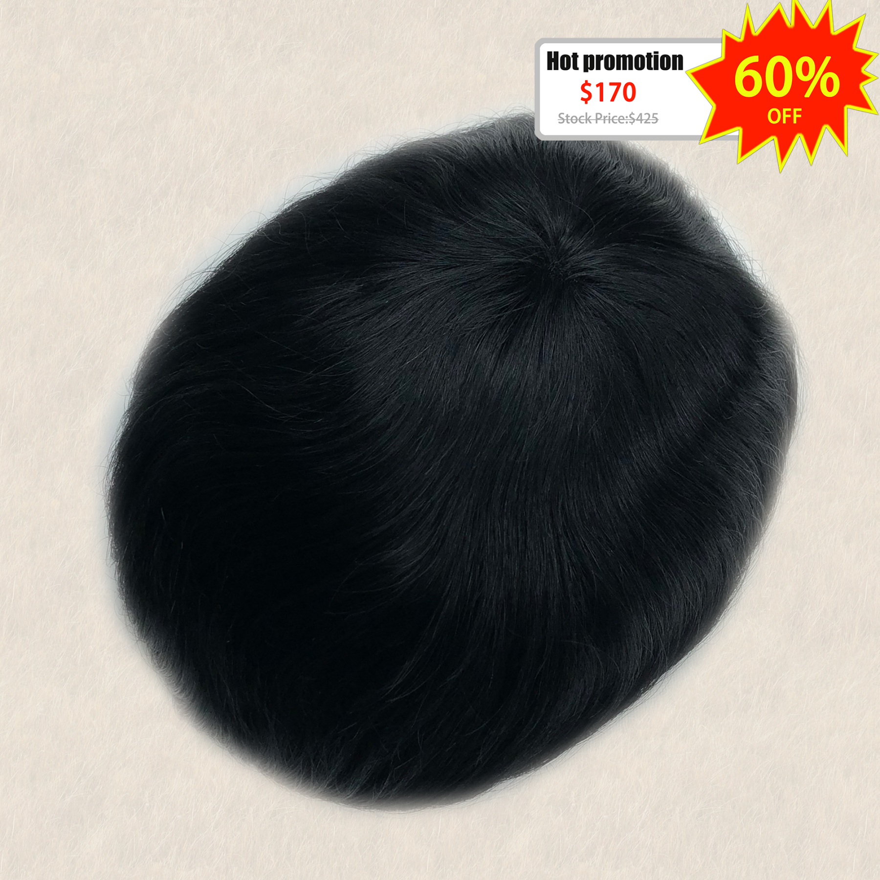 Super Promotion-Full Lace Men's Hair Replacement System