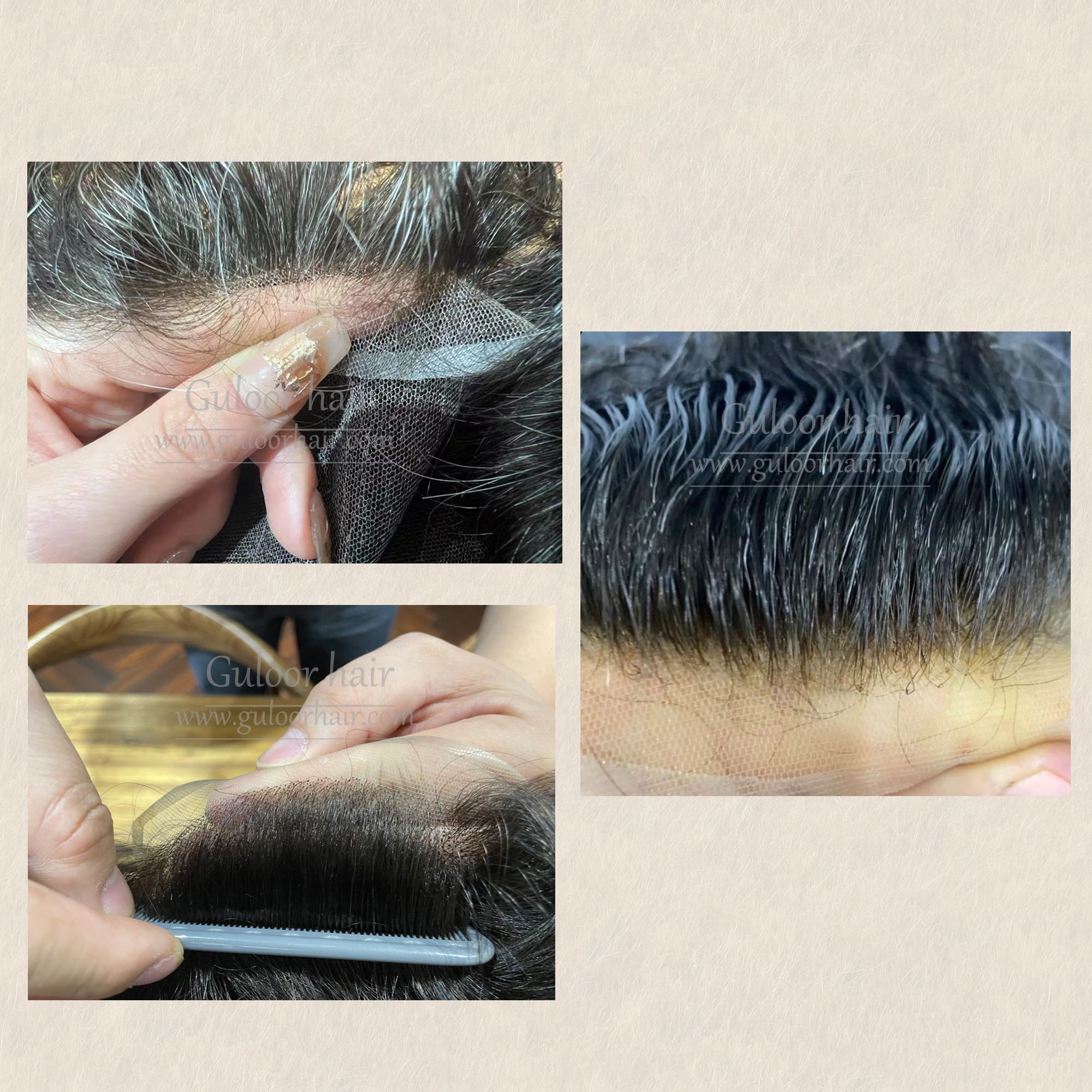 Super Promotion-Q6 Style Men's Hair Replacement System