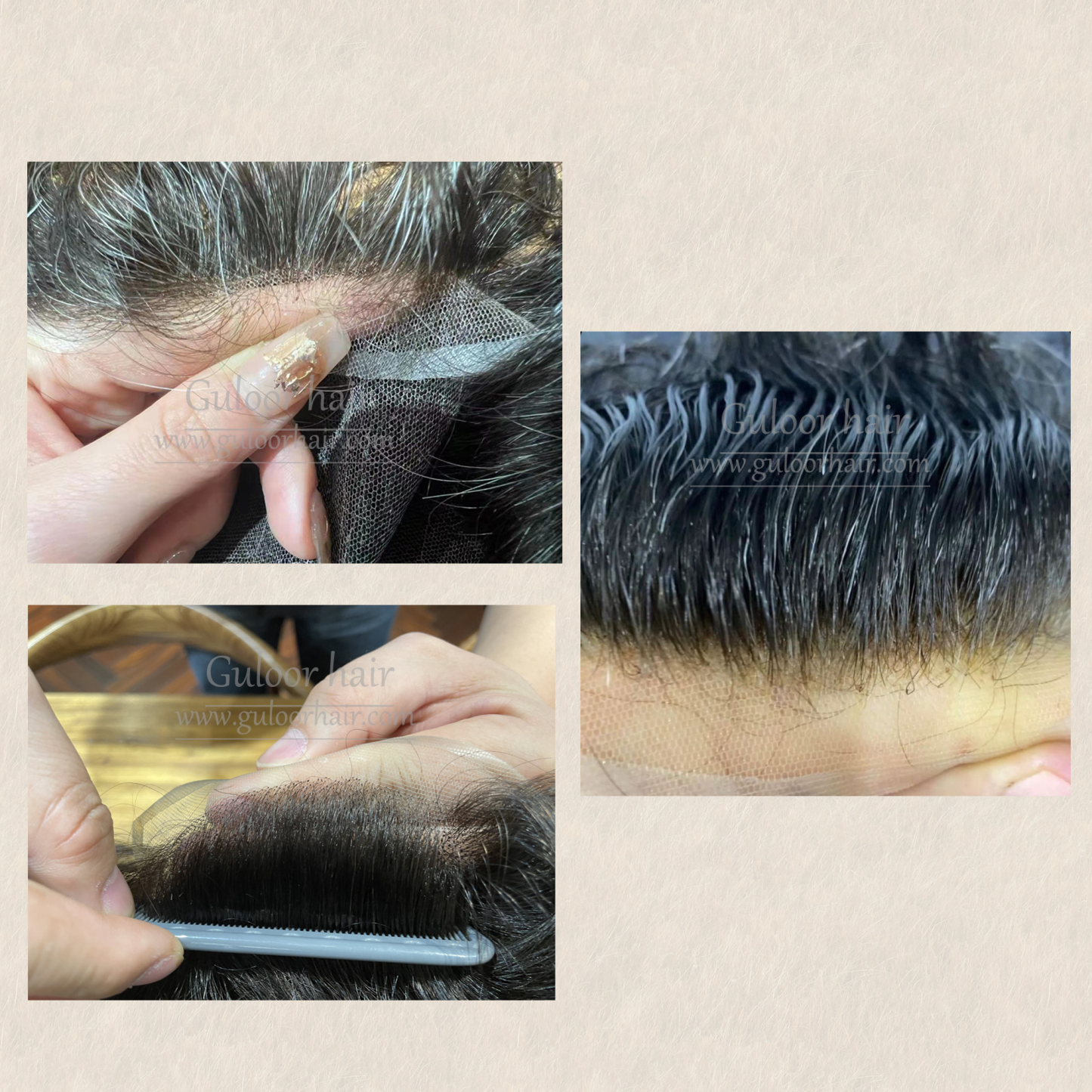 Super Promotion-Q6 Style Men's Hair Replacement System