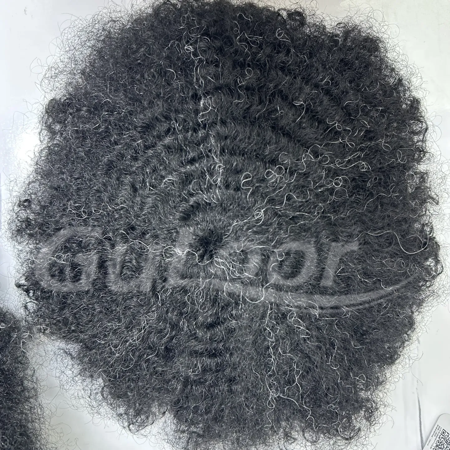 Custom Order Soft Micro Mesh Color #1 With 5% Grey African Style 15mm Men's toupee