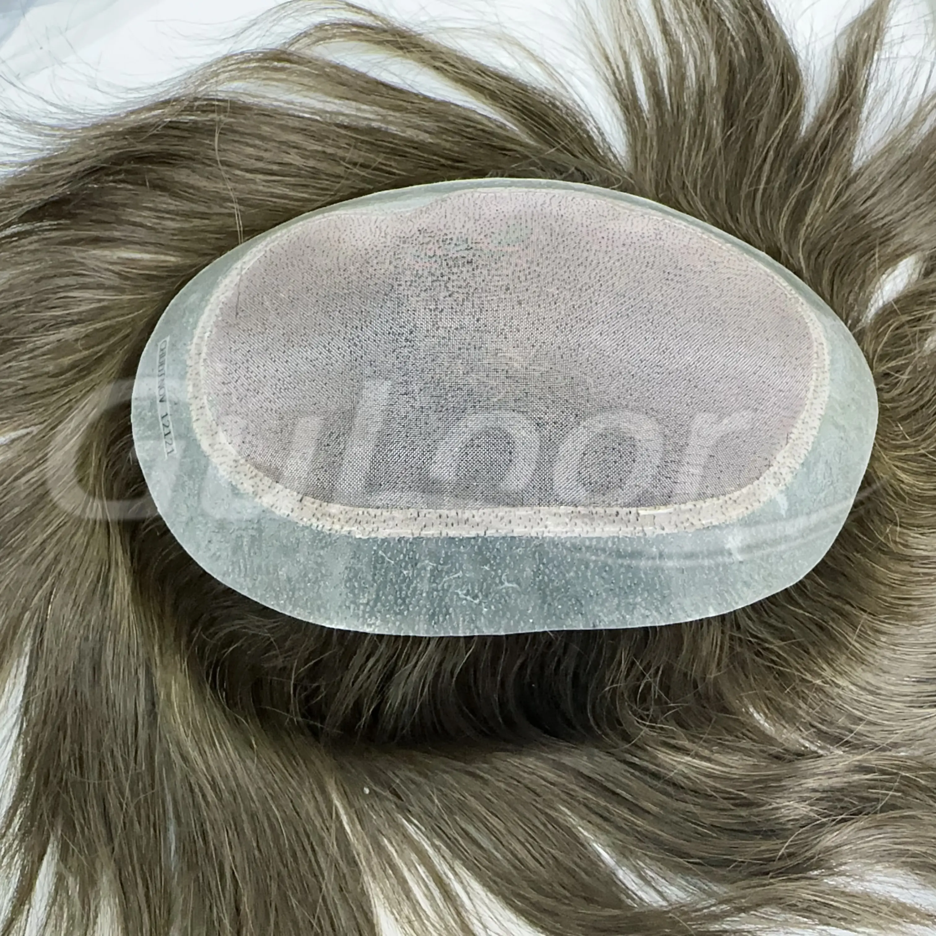 Custom Order Fine Mono Men's toupee 110% Density Made By Template